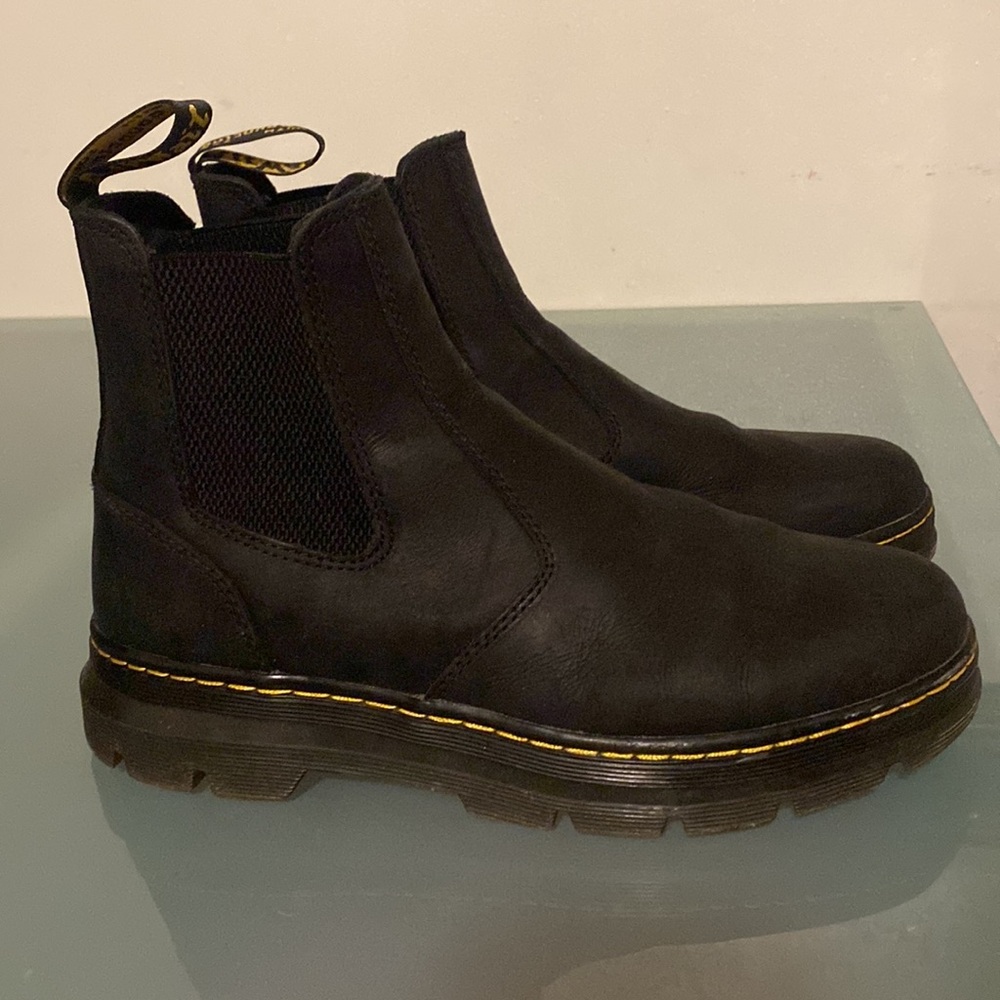 Mens Dr. Martens Black Boots Size 10 - Picture 8 of 10